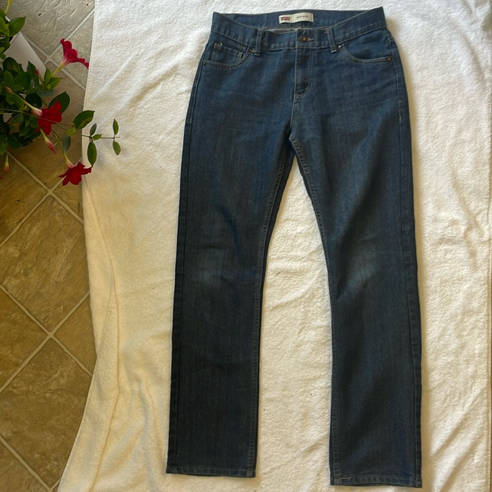 Levi's 511 Slim Fit Jeans Dark Wash Denim Mens 30x30 Basic Casual Vintage